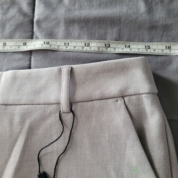 Express Pants Womens 8 L Gray Columnist Ankle Mid Rise Stretch Dress Work Office - Picture 3 of 8